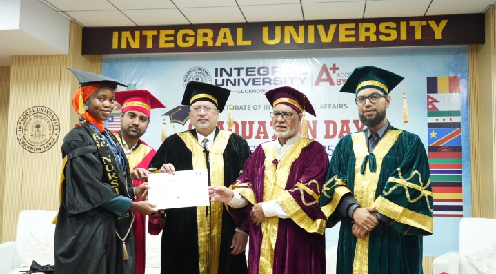 इंटीग्रल यूनिवर्सिटी में अंतरराष्ट्रीय स्नातक समारोह 2025 का आयोजन, विभिन्न देशों के विद्यार्थियों को दी गई उपाधियाँ