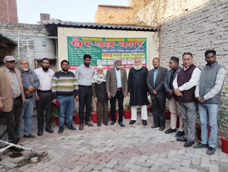 खैरुल बशर फ्री मेडिकल कैंप में उमड़ी भीड़