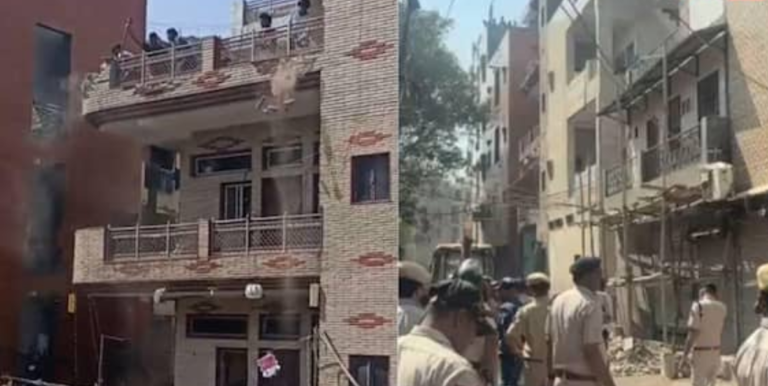 आरोपी निजामुद्दीन से जुड़ी प्रॉपर्टी पर कार्रवाई शुरू-होली के दिन गुब्बारा फेंकने से शुरू हुआ था विवाद चला बुलडोज़र