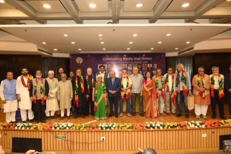 नई दुनिया मीडिया फॉर यूनिटी अवॉर्ड्स 2026 का सफल आयोजन